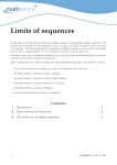 Limits of sequences