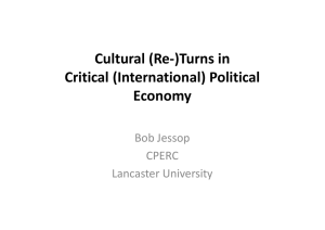 Cultural (Re-)Turns in Critical (International) Political Economy