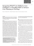 Integrating POLST into Palliative Care Guidelines