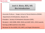 José A. Bósio, BDS, MS Bio Introduction
