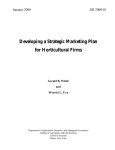 Developing a Strategic Marketing Plan for Horticultural Firms Gerald