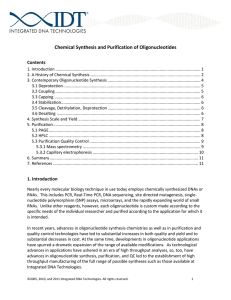 Chemical Synthesis of Oligonucleotides
