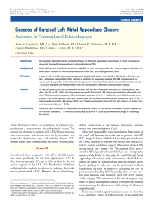 Success of Surgical Left Atrial Appendage Closure