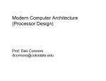 Modern Computer Architecture (Processor Design)