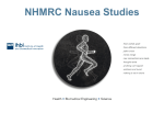 NHMRC Nausea Studies