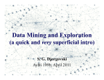 Data Mining and Exploration