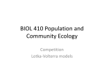 BIOL 410 Population and Community Ecology