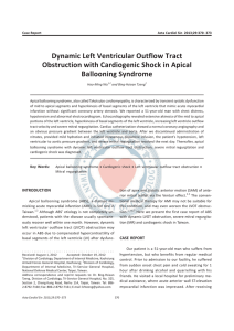 Dynamic Left Ventricular Outflow Tract Obstruction with Cardiogenic