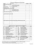 Economics Requirement Check Sheet