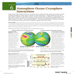 Atmosphere-Ocean-Cryosphere Interactions