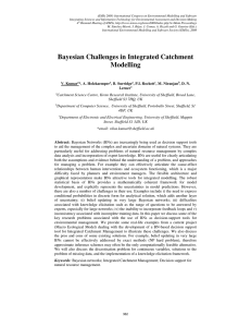 Bayesian Challenges in Integrated Catchment Modelling