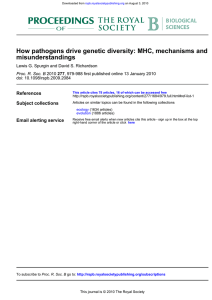 MHC, mechanisms and