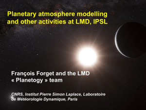 Planetary atmosphere modelling and other activities at LMD, IPSL