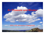 Air Pressure and Winds-I