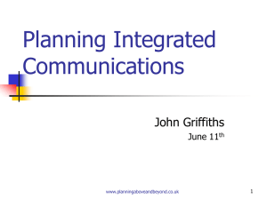 Planning Integrated Communications
