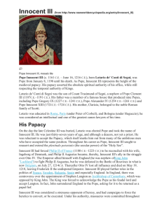 Pope Innocent III, mosaic tile