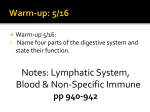 IMMUNE SYSTEM NON-SPECIFIC DEFENSE