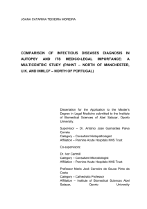 comparison of infectious diseases diagnosis in autopsy and its