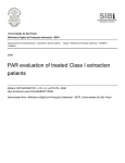 PAR evaluation of treated Class I extraction patients