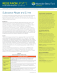 Substance Abuse And Crime