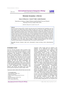 Review International Journal of Integrative Biology Reticular