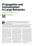 Propagation and immunization in large networks - People