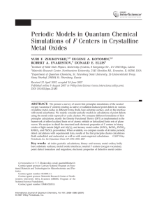 Periodic models in quantum chemical simulations of F centers in