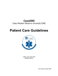 Patient Care Guidelines - Case EMS