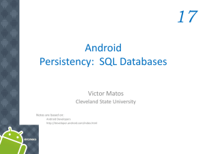 Android-Chapter17-SQL-Databases
