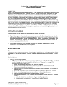 Page 1 of 6 Endocrinology Subspecialty Educational Program