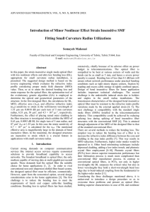 Introduction of Minor Nonlinear Effect Strain Insensitive SMF Fitting