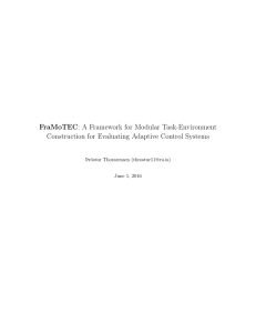 FraMoTEC: A Framework for Modular Task-Environment