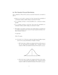 6.4 The Standard Normal Distribution