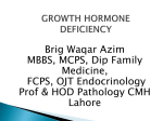 GROWTH HORMONE DEFICIENCY