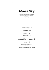 `Modality` and other short articles for EPMOW