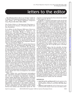 letters to the editor - AJP - Regulatory, Integrative and Comparative