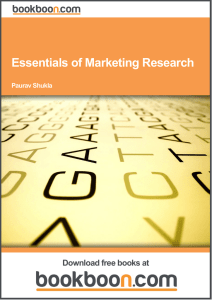 marketing research an introduction