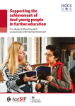 Supporting the achievement of deaf young people in further education