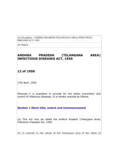 andhra pradesh (telangana area) infectious diseases act, 1950