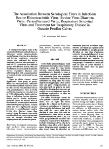 The Association Between Serological Titers in Infectious