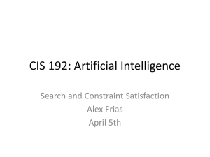 CIS 192: Artificial Intelligence