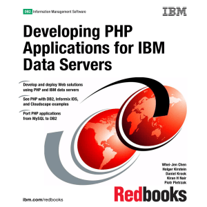 Developing PHP Applications for IBM Database Servers