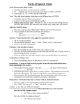 Christian`s Parts of Speech Notes