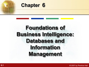 Management Information Systems Chapter 6 Foundations of