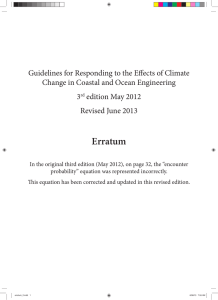 Guidelines for Responding to the Effects of Climate Change in