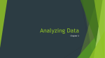 Analyzing Data