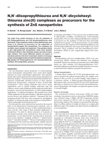 N,N`-diisopropylthiourea and N,N` - South African Journal of Science