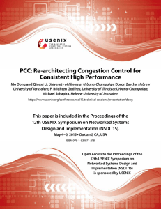 Re-architecting Congestion Control for Consistent High Performance