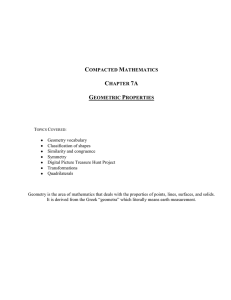 Chapter 7A Geometric Properties