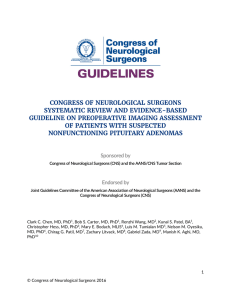 congress of neurological surgeons systematic review and evidence